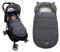 Fußsäcke für Kinderwagen, Baby Fußsack Schlafsack, Winterfußsack Kinderwagen, Waschmaschinenfest, Fußsack Buggy für Alle Kinderwagen, Kinderautositz, 90 x 52cm (Schwarzgrau)