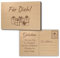Personalisierte Holz Postkarte als nachhaltige Grußkarte - schöne Botschaften und Sprüche auf Deine eigene Holzkarte graviert - Holzpostkarte mit Gravur oder zum selbst beschriften |15x10 cm