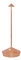 Zafferano, Pina Lampe mit Kupferblättern, Kabellose, Wiederaufladbare Tischlampe mit Touch Control, Für den Innenbereich Geeignet, Dimmer, 2200-3000 K, Höhe 29 cm