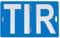 SAMETRUCK TIR Tafel Warntafel Warnschild Info Tafel Warnhinweis klappbar T.I.R. LNW NFZ Auflieger Anhänger