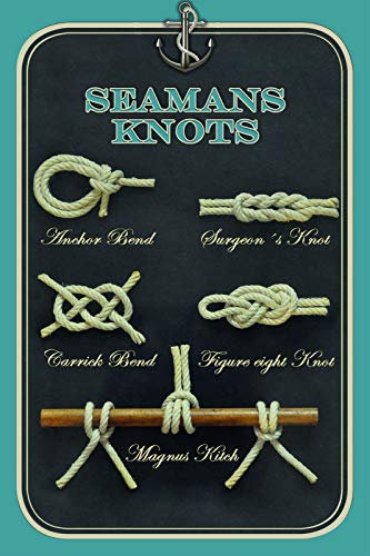 Ontrada Holzschild 12x18cm Seemannsknoten Knoten Seemann Holz Schild