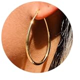 TINGN 16K Vergoldete Ohrringe Damen - Goldene Creolen Huggie Hypoallergen | Modeschmuck Geschenke für Frauen