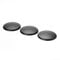 ORION LIGHTSTYLE Extra Flache Abdeckung 3 Stück Verteilerdose PVC schwarz Baldachin Deckendose Abschluss, rund, 135mm