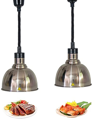 Lebensmittel Wärmelampe, Buffet Heizlampe zum Warmhalten von Speisen, für Zuhause, Küche, Restaurant und Buffet Lampe zur Erhaltung, 60–180 cm einziehbar