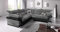 CosyCraft Corner Sofa 5 seater or 3+2 Set Jumbo Cord Grey/Black or Beige/Brown Logan (GREY/BLACK, CORNER SOFA)