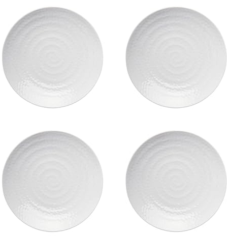 lakeland White Melamine Range Side Plates - Set of 4