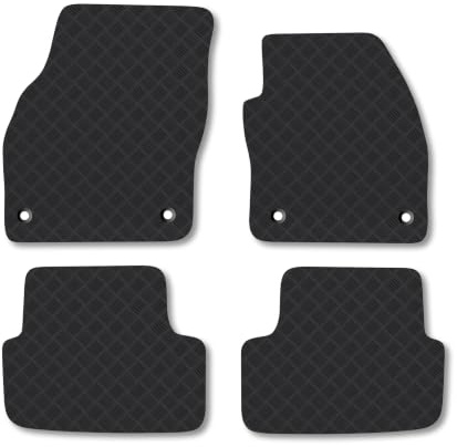 Skoda Fabia (2021+) 3mm Rubber Car Mats | Tailored Fit Durable Floor Mats Full Coverage Protection Waterproof Accessories Easy Clean Anti Slip Made in the UK