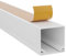 Bauhandel24 - Kabelkanal selbstklebend weiß 12 x 12 mm | 10 x 1 m Kabelschacht mit Schaumklebeband - Kabelabdeckung für Tisch, Wand und Boden Kabelkanäle für Elektroinstallation Kabelmanagement