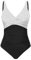 Tuopuda Bañadores Mujer Reductor Barriga Bañador Push up con Relleno V-Cuello Trajes de Baño Una Pieza Monokini Bañador Natacion Surf Swimwear para Playa Piscina Vacaciones, Negro-E, M