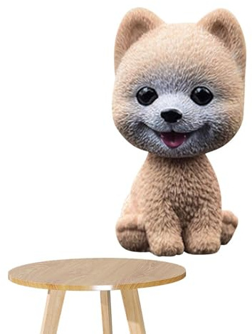 Wackelfiguren Armaturenbrett Selbstklebend Hund, Wackelkopf Hund Auto, Auto Armaturenbrett Dekoration, Wackelhund Auto-Innendekoration, Verwendet Für Autodekorationen, Bürodekorationen, 9.5 X 6 Cm