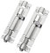 2 Pack 3 Chrome Slide Door Bolts, Stainless Steel Barrel Latch Locks for Shed Doors, Bathroom, and Gates, Heavy Duty Rustproof Security Bolts with Screws.