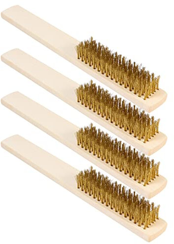 Mobestech 1 Satz Reinigungsbürste Aus Reinem Kupferdraht Kabelclips Reiniger Leistung Schleifer Fensterputzer Gießen Slot Elektrische Nagelfeile Aufzeichnen Lappen Kupferkabel 4 Stück