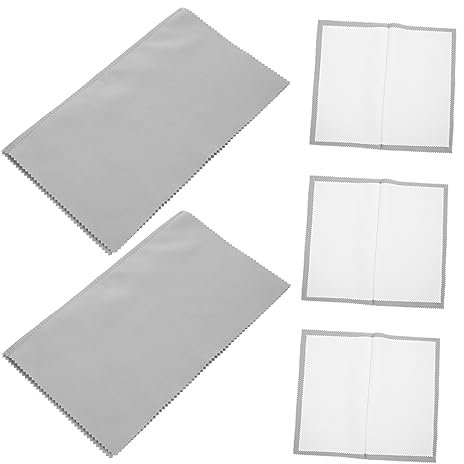 BESTYASH 5 Piezas Paño De Pulido De Joyas Unidades Limpia Toallitas Limpiadoras De Joyas