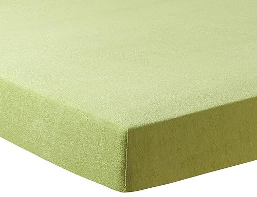 TRAUMSCHLAF Frottee Massageliegenbezug Therapieliegenbezug lindgrün, 65x190x10 cm