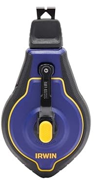 Strait line Speedline Pro Chalk Reel 30m (100ft), with 6:1 planetary gears, provides smoother line extraction and longer gear life 6x faster rewind than traditional chalk reels.
