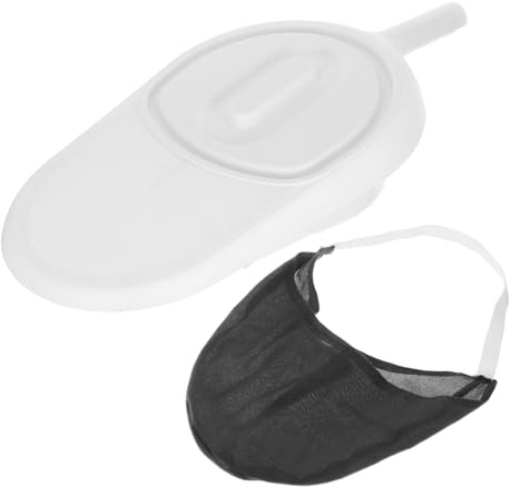 Anneome Padella Sanitaria per Pazienti e Donne in Gravidanza Coperchio Ermetico, Materiale Pp e Rivestimento, Facile da Conservare per Uso Domestico in Viaggio