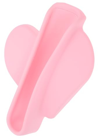 NUOBESTY Portable Silicone Lipstick Phone Holder Adhesive Heart Case Stand for Lip Gloss Lip Balm Use As Phone Holder Hands