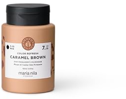 Maria Nila Color Refresh, Caramel Brown, Masque Capillaire Brun Caramel aux Reflets Cuivrés Chauds, Pigments Semi-Permanents, 100% Vegan et Sans Sulfates/Parabènes, 100 ml