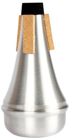 Aluminiumlegierung Trompeten für Anfänger Dämpfer zum Üben | Silber, Präzise Intonation und Klangqualität, Robuste Verarbeitung, Passend für Trompete