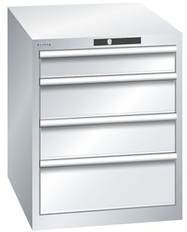 kaiserkraft | ESD-Schubladenschrank | BxTxH 564 x 725 x 700 mm | 4 Schubladen | Traglast 75 kg | lichtgrau