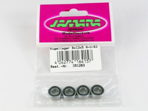 Jamara jamara051263 6 x 13 x 5 mm a-u-63 Kugellager (4-teilig)