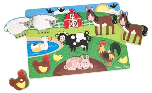 Melissa & Doug Farm Peg Puzzle by Melissa & Doug