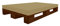 Dibapur PALETTENKISSEN MATRATZENKISSEN (120x80x8 cm, Sand) Mit Kunstleder flammhemmend MVSS 302 - UV stabilisiert Schaumstoff FÜR EUROPALETTE - RG40/60 FEST-
