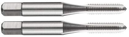 Dormer E105M10X1.0NO9 Series E105 HSS Straight Flute Serial Hand Tap Metric Fine with Bright Finish, DIN352 Standard, NO9, MF10 x 1.00 mm Thread, 63 mm Length