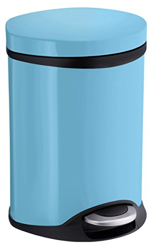 SMEDBO OUTLINE LITE Kosmetikeimer 6l Soft Close Edelstahl FK666 hellblau