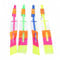 FamilyMall TM 12 PCS Fun Rubber Band Flying Rocket Rotating Flashing LED Light Arrow Helicopter Toy