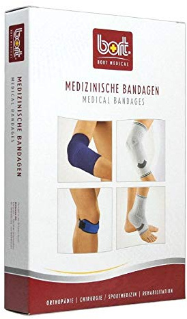 bort 054400 large haut Zweizug Kniestütze Bandage zur leichten Stabilisierung, large, beige