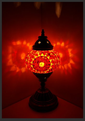 Samarkand - Lights Mosaiklampe Mosaik - Tischlampe M Stehlampe orientalische lampe Orange