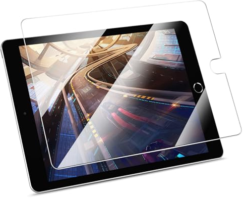 FINTIE Schutzfolie für iPad 9/8/7 Generation 10.2, iPad Air 10.5 2019/ Pro 10.5 2017- Klare HD Bildschirmschutzfolie, 9H Härte, Kratzfeste Displayschutzfolie, Screen Protector Folie