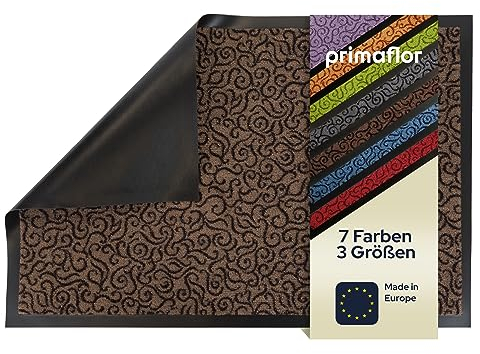 Primaflor Fußmatte - Brasil, 90x150 cm, Braun, Viele Größen und Farben, rutschfeste Schmutzfangmatte, Hochwertiger Fußabtreter, Sauberlaufmatte, Türvorleger für Flur und Eingang