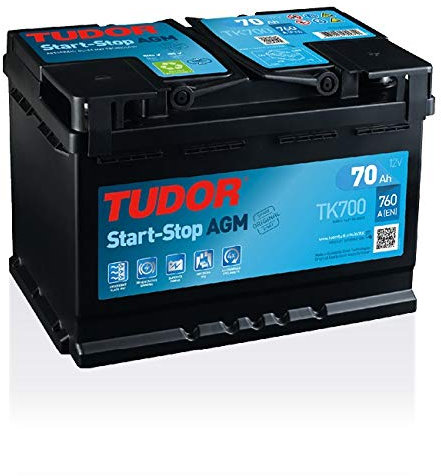 - TUDORBatterie Start-stop AGM TUDOR TK700 12V 70Ah 760A