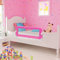 Festnight Kinder Bettgitter Bettschutzgitter 103cm für alle Kinderbetten, Einzelbetten, Doppelbetten 103x42cm Rosa