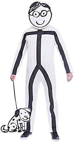(PKT) (9905096) Adult Mens Stick Man Costume (Extra Large)
