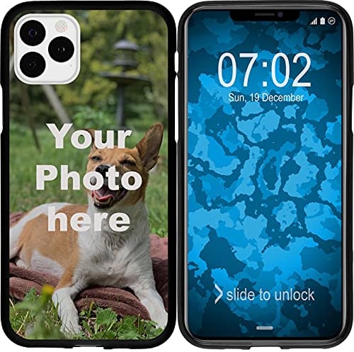 PhoneNatic Case kompatibel mit iPhone 11 Pro Personalisierte Handyhülle schwarz zum selbst gestalten mit eigenem Foto