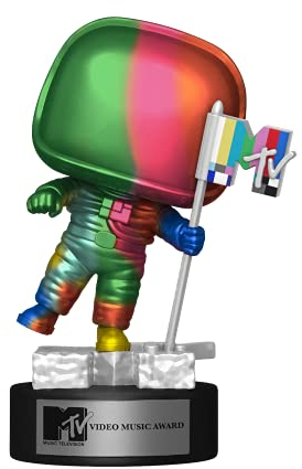 Funko Pop! Ad Icons: MTV-Moon Person - (Rainbow) - MTV Moon Man - Figura de Vinilo Coleccionable - Idea de Regalo- Mercancia Oficial - Juguetes para Niños y Adultos - TV Fans