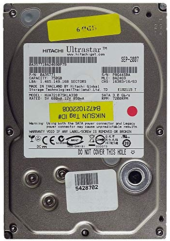 750GB HDD Hitachi Ultrastar HUA721075KLA330 SATA ID13687 (Generalüberholt)