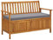 Tidyard Gartenbank mit Stauraum Aufbewahrungsbank Sitztbank Holzbank Gartenmöbel Aufbewahrungsbox Sitzgarnitur Lounge Bank Balkonbank Truhenbank Parkbank 120 cm Massivholz Akazie
