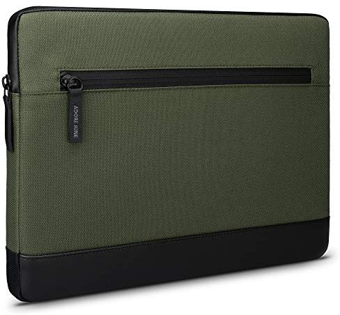 Adore June 16 Bent Laptop Bag Borsa Verde Olivo Compatibile con MacBook PRO 16 2023 2021, Tessuti Riciclati Sostenibili, Cerniere Impermeabili - Made in Europe