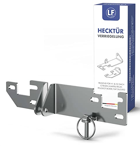 LAINFELD Hecktür Einbruchschutz H1/H2 Dach für z.B. FIAT Ducato | Zubehör Camping Wohnmobil | Türsicherung | Hecktürverriegelung