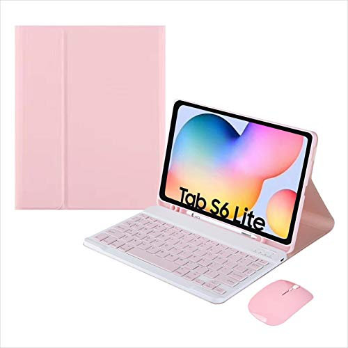 Per Samsung Galaxy Tab S6 Lite 10,4 Pollici 2024/2022/2020 (P620/P625/P627, P613/P619, P610/P615) Cassa Da Tastiera, Tastiera Wireless Bluetooth Rimovibile, Vassoio Penna Incorporato, Con Mouse
