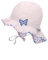 Sterntaler Mädchen Sonnenhut Blue Flower Hut, flieder, 45