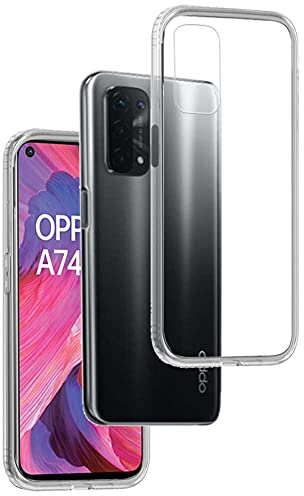 REY Transparent Silikonhülle TPU für Oppo A74 - Oppo A54 5G - Oppo A93 5G, Handyhülle Premium Kratzfest TPU Durchsichtige Schutzhülle, Ultradünne 0,33 mm