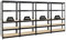PROREGAL Mega Deal 4X Schwerlastregal Tiger Schwarz 180x90x45cm mit Fachlast 265kg Garagenregal Kellerregal Werkstattregal Lagerregal Steckregal…