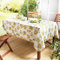 Coopers of Stortford Tablecloth with Parasol Zip | Lemon or Palm Print (Round, Lemon Print)