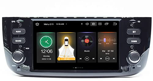 ERPENG Android 11 Auto-Multimedia-Player 2 Din Für FIAT Linea Punto EVO 2012 2013 2014 2015 Grande Linea 2007-12 GPS-Navigation Auto Navigator 6.2 WiFi mit Bluetooth Mirror Link FM/AM Radio