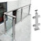Zaunsäulen Glasgeländer 304 Edelstahl Glasgeländer Zapfen Glas, Geländer Zaun Stange Handlauf Kit für Flur Loft Treppe, Indoor Outdoor Zaun Stange Handlauf ( Color : Mid post , Size : Height-90cm/35.4